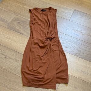 Dynamite Rust Midi Dress
